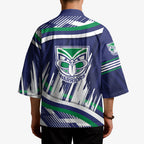 New Zealand Warriors Rugby Mascot Kimono Fierce Athlete Graphic in Sports Style