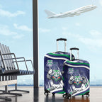 New Zealand Warriors Rugby Mascot Luggage Cover Fierce Athlete Graphic in Sports Style
