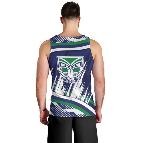 New Zealand Warriors Rugby Mascot Men Tank Top Fierce Athlete Graphic in Sports Style