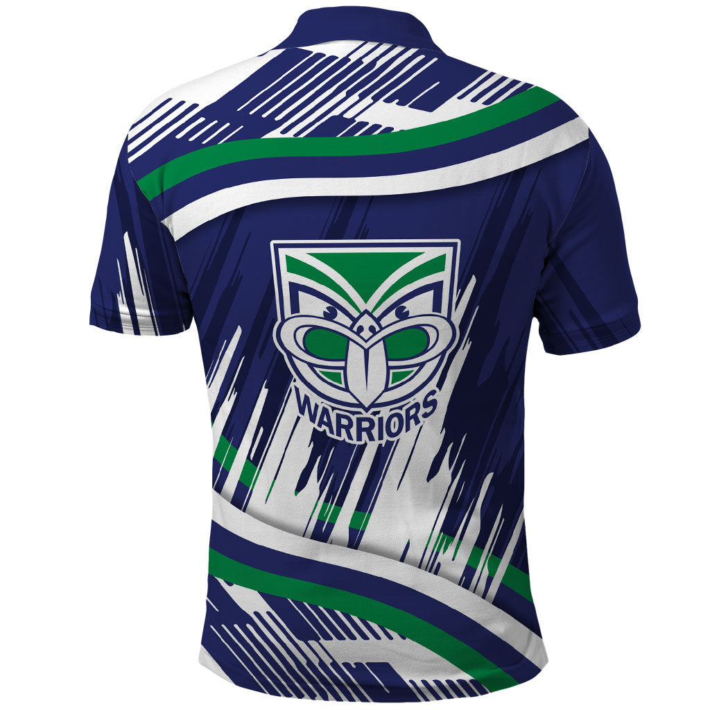 New Zealand Warriors Rugby Mascot Polo Shirt Fierce Athlete Graphic in Sports Style