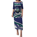 New Zealand Warriors Rugby Mascot Puletasi Fierce Athlete Graphic in Sports Style