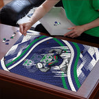 New Zealand Warriors Rugby Mascot Puzzle Fierce Athlete Graphic in Sports Style