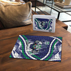 New Zealand Warriors Rugby Mascot Puzzle Fierce Athlete Graphic in Sports Style