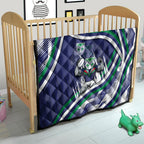 New Zealand Warriors Rugby Mascot Quilt Fierce Athlete Graphic in Sports Style