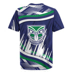 New Zealand Warriors Rugby Mascot Rugby Jersey Fierce Athlete Graphic in Sports Style
