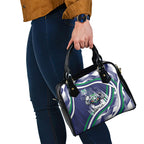 New Zealand Warriors Rugby Mascot Shoulder Handbag Fierce Athlete Graphic in Sports Style