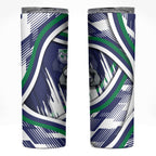 New Zealand Warriors Rugby Mascot Skinny Tumbler Fierce Athlete Graphic in Sports Style