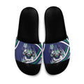 New Zealand Warriors Rugby Mascot Slide Sandals Fierce Athlete Graphic in Sports Style