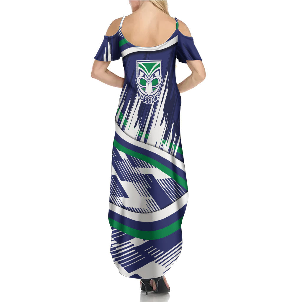 New Zealand Warriors Rugby Mascot Summer Maxi Dress Fierce Athlete Graphic in Sports Style
