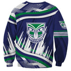 New Zealand Warriors Rugby Mascot Sweatshirt Fierce Athlete Graphic in Sports Style