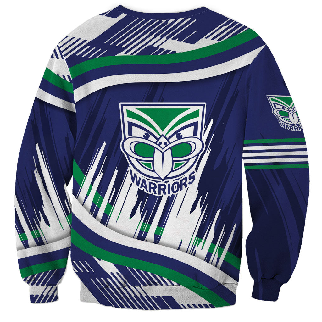 New Zealand Warriors Rugby Mascot Sweatshirt Fierce Athlete Graphic in Sports Style