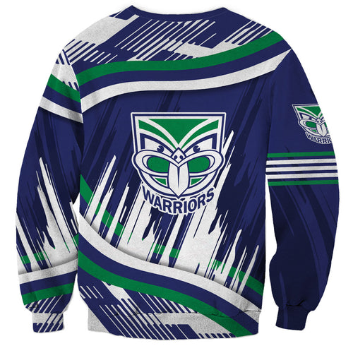 New Zealand Warriors Rugby Mascot Sweatshirt Fierce Athlete Graphic in Sports Style