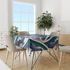 New Zealand Warriors Rugby Mascot Tablecloth Fierce Athlete Graphic in Sports Style