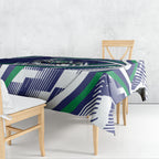 New Zealand Warriors Rugby Mascot Tablecloth Fierce Athlete Graphic in Sports Style