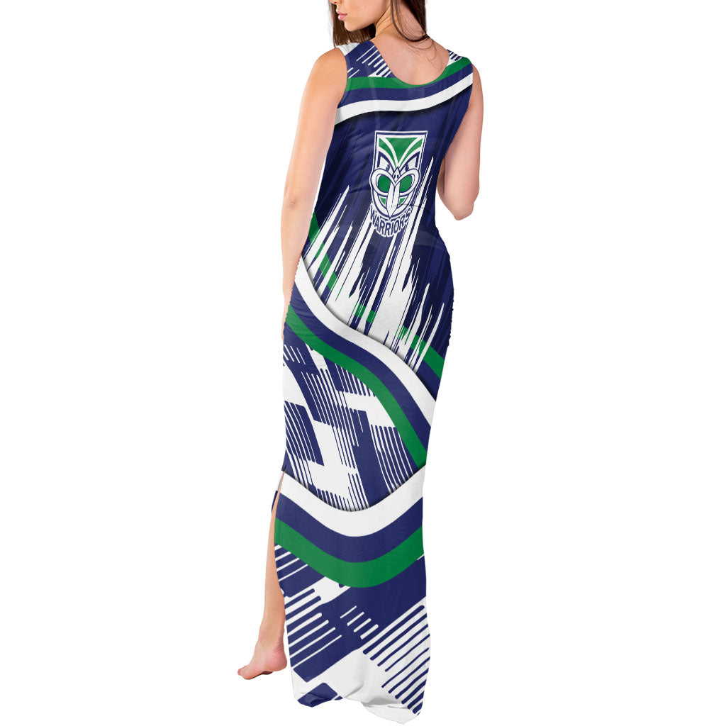 New Zealand Warriors Rugby Mascot Tank Maxi Dress Fierce Athlete Graphic in Sports Style