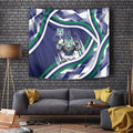 New Zealand Warriors Rugby Mascot Tapestry Fierce Athlete Graphic in Sports Style