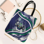 New Zealand Warriors Rugby Mascot Tote Bag Fierce Athlete Graphic in Sports Style