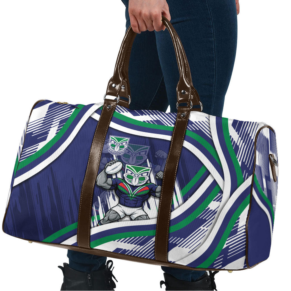 New Zealand Warriors Rugby Mascot Travel Bag Fierce Athlete Graphic in Sports Style