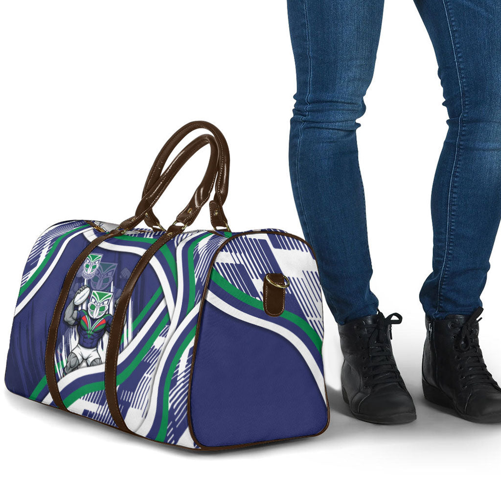 New Zealand Warriors Rugby Mascot Travel Bag Fierce Athlete Graphic in Sports Style