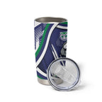 New Zealand Warriors Rugby Mascot Tumbler Cup Fierce Athlete Graphic in Sports Style