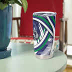 New Zealand Warriors Rugby Mascot Tumbler Cup Fierce Athlete Graphic in Sports Style