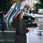 New Zealand Warriors Rugby Mascot Umbrella Fierce Athlete Graphic in Sports Style
