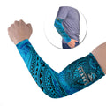 Personalised Cronulla-Sutherland Sharks Arm Sleeves Polynesian Tribal Art Style With Hammerhead Mascot