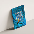 Personalised Cronulla-Sutherland Sharks Canvas Wall Art Polynesian Tribal Art Style With Hammerhead Mascot