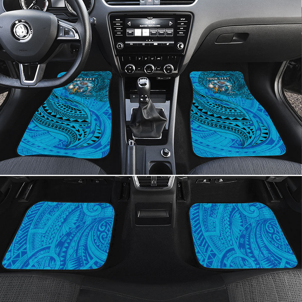 Personalised Cronulla-Sutherland Sharks Car Mats Polynesian Tribal Art Style With Hammerhead Mascot