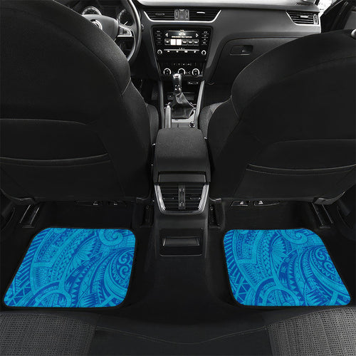 Personalised Cronulla-Sutherland Sharks Car Mats Polynesian Tribal Art Style With Hammerhead Mascot