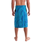 Personalised Cronulla-Sutherland Sharks Lavalava Polynesian Tribal Art Style With Hammerhead Mascot