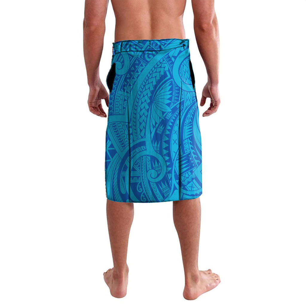 Personalised Cronulla-Sutherland Sharks Lavalava Polynesian Tribal Art Style With Hammerhead Mascot