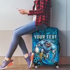 Personalised Cronulla-Sutherland Sharks Luggage Cover Polynesian Tribal Art Style With Hammerhead Mascot