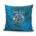 Personalised Cronulla-Sutherland Sharks Pillow Cover Polynesian Tribal Art Style With Hammerhead Mascot