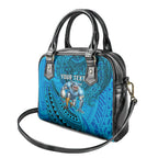 Personalised Cronulla-Sutherland Sharks Shoulder Handbag Polynesian Tribal Art Style With Hammerhead Mascot