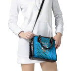 Personalised Cronulla-Sutherland Sharks Shoulder Handbag Polynesian Tribal Art Style With Hammerhead Mascot