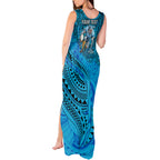 Personalised Cronulla-Sutherland Sharks Tank Maxi Dress Polynesian Tribal Art Style With Hammerhead Mascot