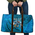 Personalised Cronulla-Sutherland Sharks Travel Bag Polynesian Tribal Art Style With Hammerhead Mascot