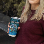 Personalised Cronulla-Sutherland Sharks Tumbler Cup Polynesian Tribal Art Style With Hammerhead Mascot
