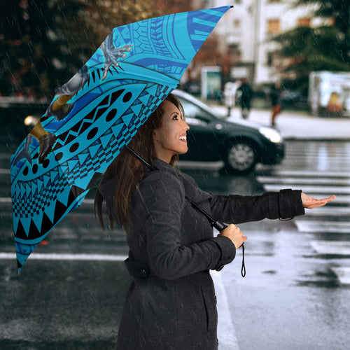Personalised Cronulla-Sutherland Sharks Umbrella Polynesian Tribal Art Style With Hammerhead Mascot