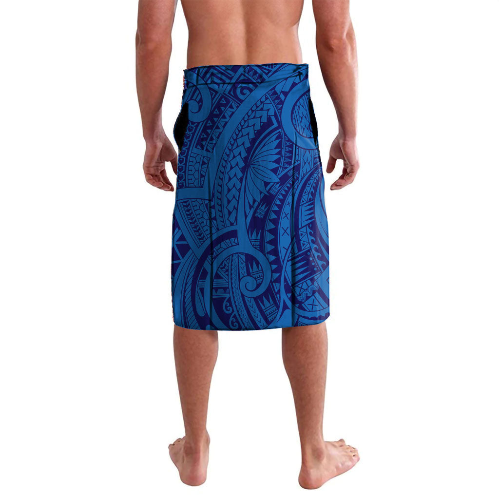 Personalised Newcastle Knights Lavalava Polynesian Tribal Art Style With Armored Knight Mascot