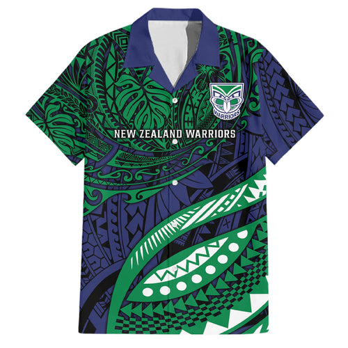 Personalised New Zealand Warriors Family Matching Mermaid Dress and Hawaiian Shirt Polynesian Tribal Art Style With Fierce Warrior Mascot