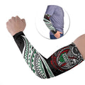 Personalised South Sydney Rabbitohs Arm Sleeves Polynesian Tribal Art Style With Powerful Rabbit Mascot