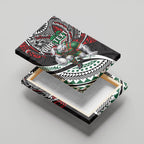 Personalised South Sydney Rabbitohs Canvas Wall Art Polynesian Tribal Art Style With Powerful Rabbit Mascot