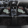 Personalised South Sydney Rabbitohs Car Mats Polynesian Tribal Art Style With Powerful Rabbit Mascot
