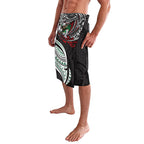 Personalised South Sydney Rabbitohs Lavalava Polynesian Tribal Art Style With Powerful Rabbit Mascot