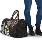Personalised South Sydney Rabbitohs Travel Bag Polynesian Tribal Art Style With Powerful Rabbit Mascot
