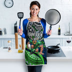 Personalised Canberra Raiders Apron Polynesian Tribal Art Style With Viking Raider Mascot