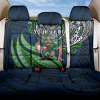 Personalised Canberra Raiders Back Car Seat Cover Polynesian Tribal Art Style With Viking Raider Mascot