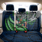 Personalised Canberra Raiders Back Car Seat Cover Polynesian Tribal Art Style With Viking Raider Mascot
